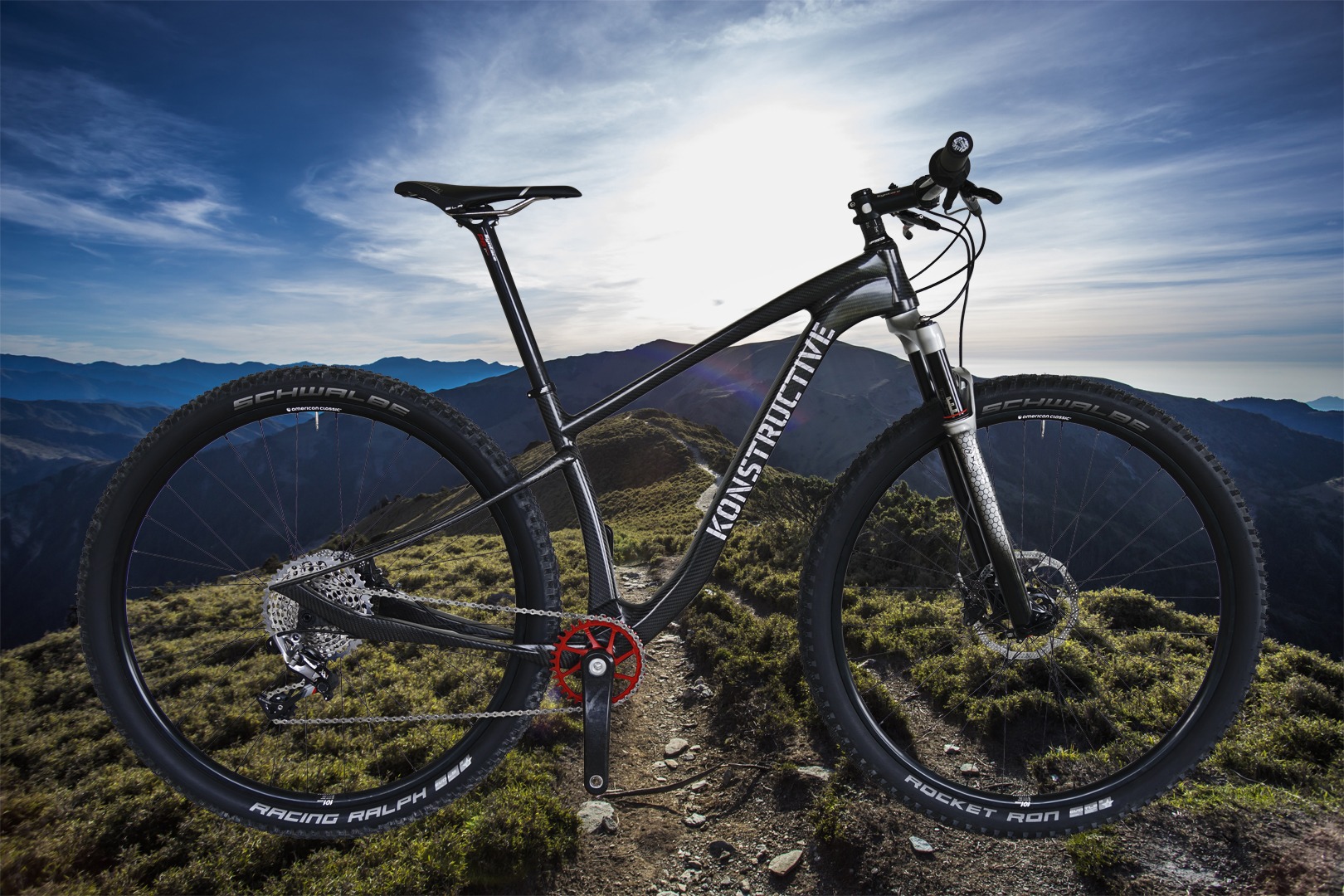 Konstructive AZURIT Pro XX1 Bike Pure Carbon Finish Mountains