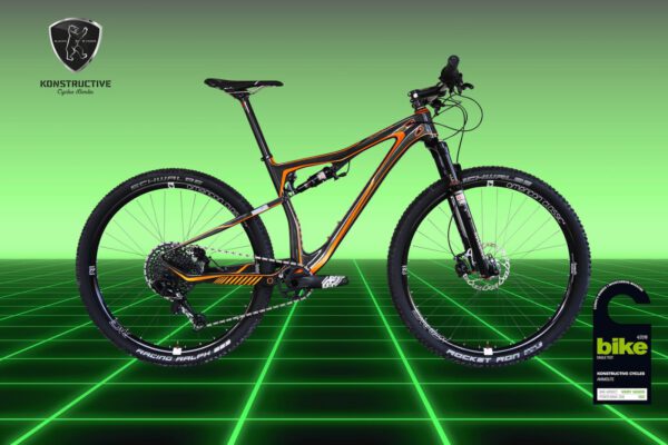 Konstructive Cycles Ammolite 5th Anniversary Bike Orange GreenBG R Very Good Bike Test 1