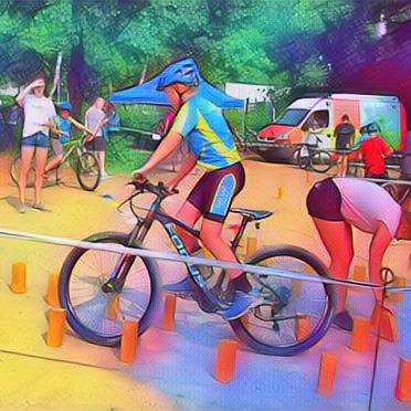 Fahrtechnik Parcours Training 00002