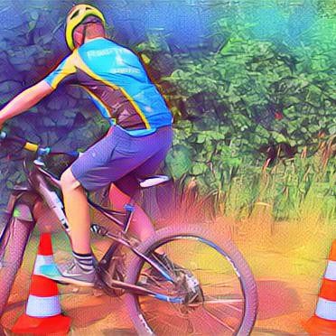 Fahrtechnik Parcours Training 00004