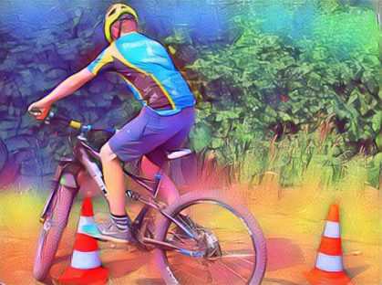 Fahrtechnik Parcours Training 00004