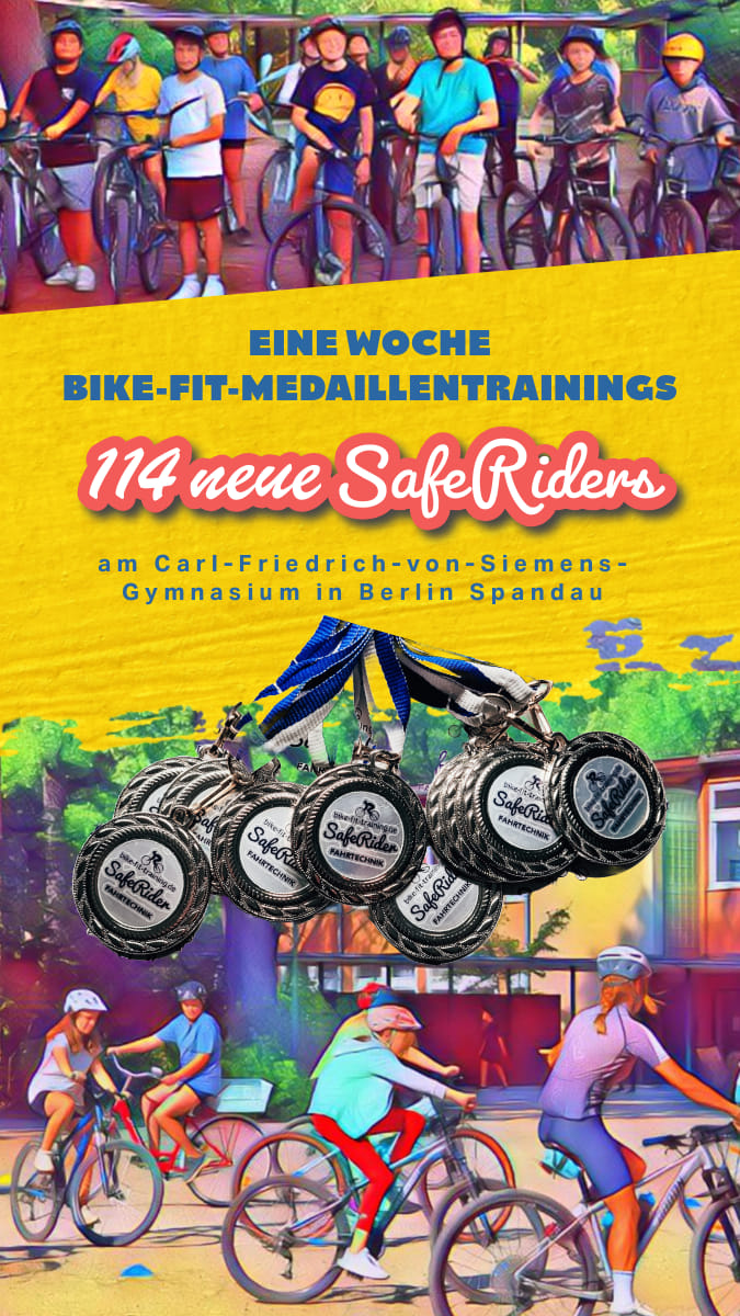 BIKE FIT SafeRider Projektwoche 2024 Carl Friedrich von Siemens Gymnasium 1