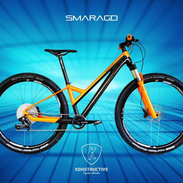 Konstructive Dream Bikes SMARAGD Tailor Made Handbuilt Mountain Bike Orange XS LN